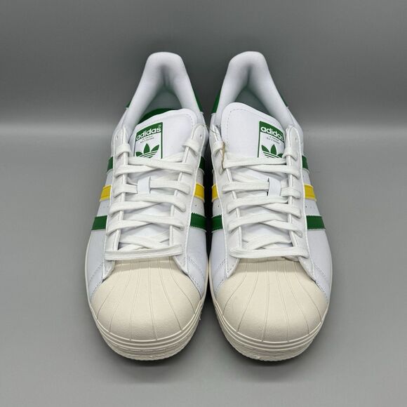 Adidas Superstar Spikeless Golf Sneaker White Green Yellow IH8533 Mens Size 10.5 main image 4